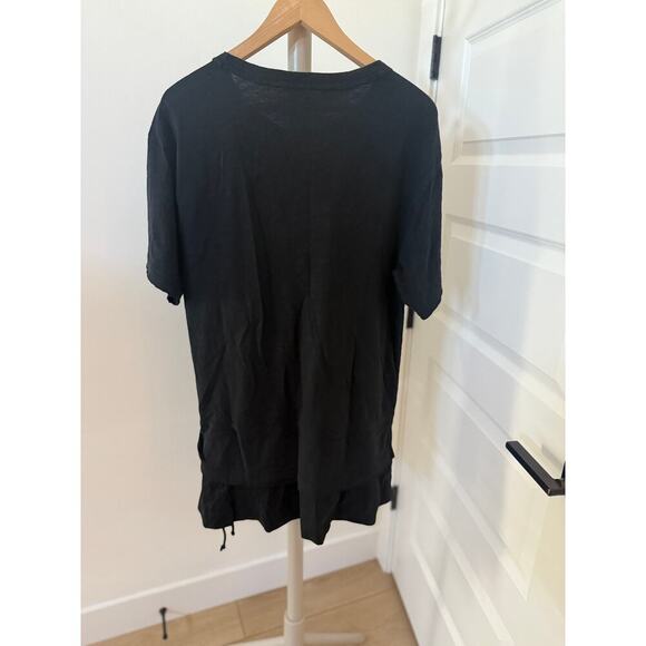 Anthropologie Daily Practice Chill Out Twofer Mini Dress Black Size Small - Picture 6 of 8